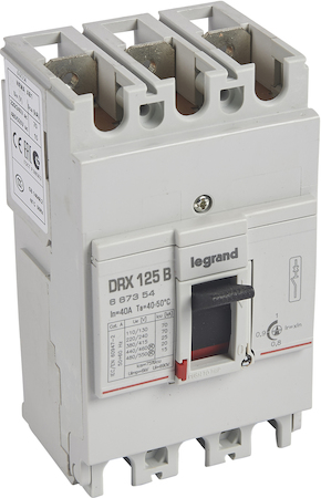 Legrand 667354 DRX 125 ТМ/настр 3П 40А 25кА