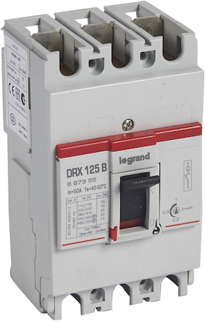 Legrand 667355 DRX 125 ТМ/настр 3П 50А 25кА