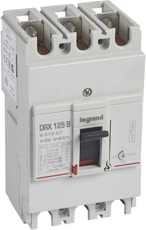 Legrand 667357 DRX 125 ТМ/настр 3П 80А 25кА