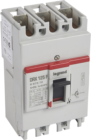 Legrand 667372 DRX 125 ТМ/настр 3П 25А 36кА