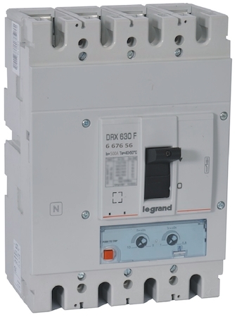 Legrand 667656 DRX630 ТМ 500A 4П 36кА настр