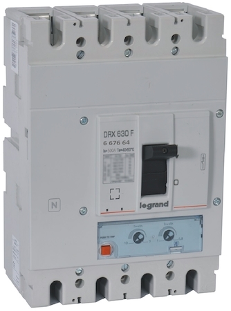 Legrand 667664 DRX630 ТМ 500A 4П 50кА настр
