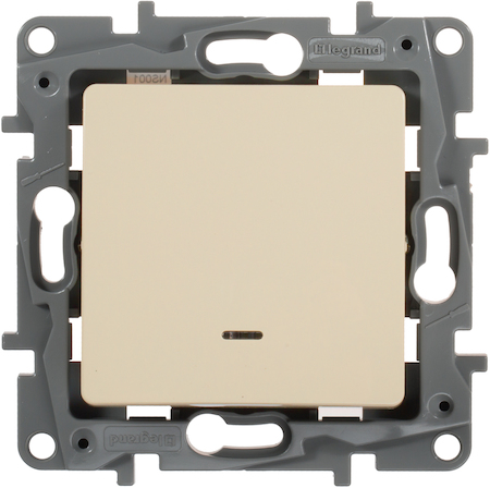 Legrand 672303 Выкл 1кл с подсв СЛНК ETIKA