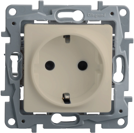 Legrand 672322 Розетка 2К+З шт СЛНК ETIKA