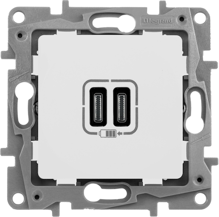 Legrand 672335 Зарядка USB C-C СЛК ETIKA