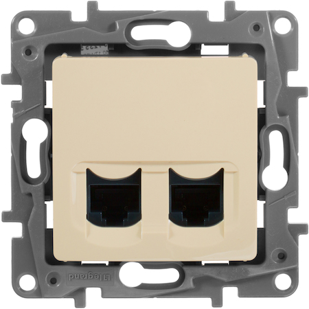 Legrand 672355 Роз 2ХRJ45 5е UTP СЛНК ETIKA
