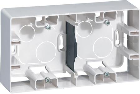 Legrand 672530 Кор/накл монтаж 2п БЕЛ ETIKA