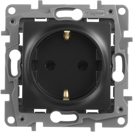Legrand 672621 Розетка 2К+З  АНТР ETIKA