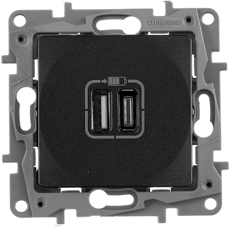 Legrand 672636 Зарядка USB A-C АНТ ETIKA