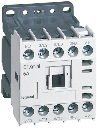 Legrand 417001 Конт.CTX3 3P 6A 1но =24V мини