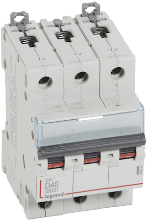 Legrand 408093 Авт.выкл.DX3 3П D40A 6000/10kA