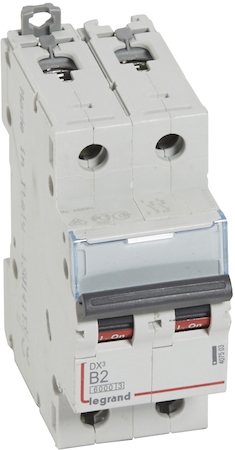Legrand 407503 Авт.выкл.DX3 2П B2A 6000/10kA