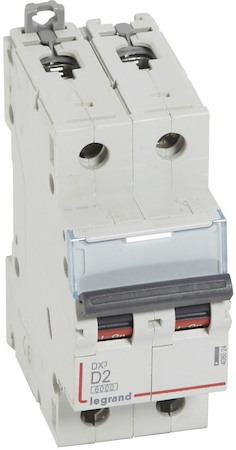 Legrand 408024 Авт.выкл.DX3 2П D2A 6000/10kA