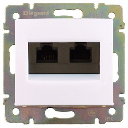 Legrand 694292 ValenaRJ45к.5 2вых,UTPбел зах