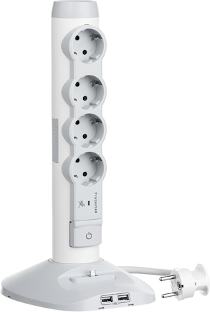 Legrand 694614 Стойка 2хUSB+microUSB+4х(2К+З)