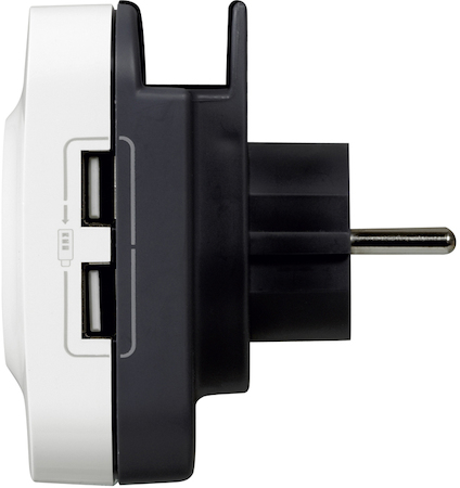 Legrand 694671 Разъем 2К+З, 2xUSB+подст.телеф