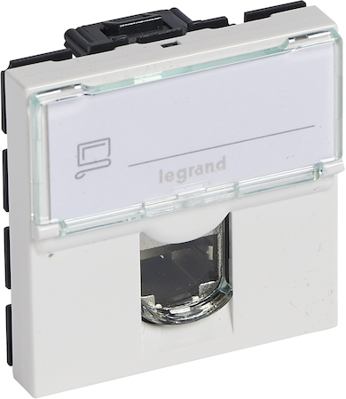Legrand 076564 MOSAIC RJ45 UTP кат6 2мод бел
