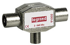 Legrand 091002 TVВил.распред.1вх.гн.-2вых.шт.