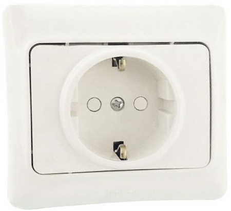 Legrand 782121 Розетка 2К+З 16AX шт Белый