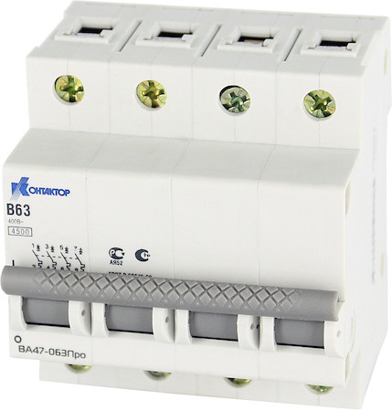 Legrand 7000168 ВА47-063Про, 4P, 25A, Icu-4,5kA, х-ка С