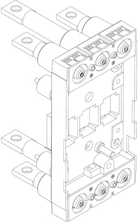 Legrand 7003108 Втычное/выдвижное основание для крепления на монтажной панели с задним присоединением плоскими зажимами