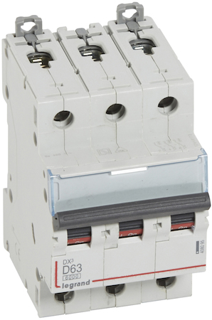 Legrand 408095 Авт.выкл.DX3 3П D63A 6000/10kA