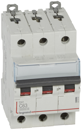 Legrand 407865 Авт.выкл.DX3 3П С63A 6000/10kA