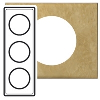 Legrand 069253 Рамка 3п Мирт CLN