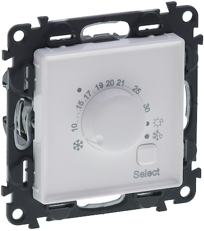 Legrand 752133 VLN-l БЕЛ Комн термостат
