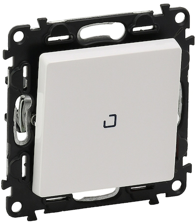 Legrand 752412 VLN-l БЕЛ Выкл кноп с подсв.