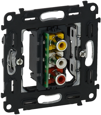 Legrand 753075 VLN Розетка RCA тройная