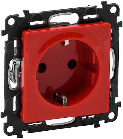 Legrand 753129 VLN-l КРСН Розетка 2К+З с/штор