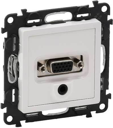 Legrand 753170 VLN-l БЕЛ Роз HD15-Jack 3,5мм