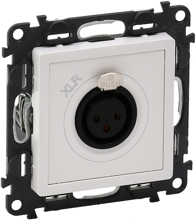 Legrand 753173 VLN-l БЕЛ Роз XLR 3-п гнездо
