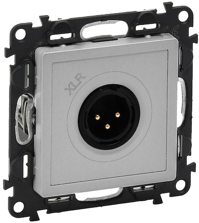 Legrand 753374 VLN-l АЛЮ Розетка XLR 3-полюс