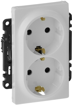 Legrand 753426 VLN-l БЕЛ Роз 2-я 2К+З с/шт