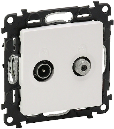 Legrand 753463 VLN-l БЕЛ Розетка TV-SAT прох