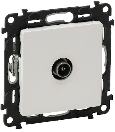 Legrand 753461 VLN-l БЕЛ Розет TV прох шлейф
