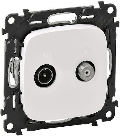 Legrand 753758 VLN-a БЕЛ Роз TV-SAT звезда 2к