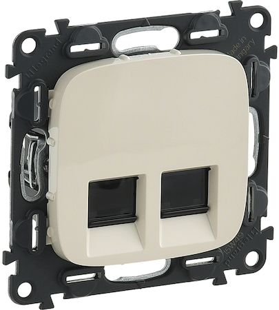 Legrand 753843 VLN-a СЛК Роз 2х RJ45 Cat6 UTP