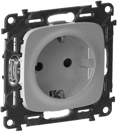 Legrand 753920 VLN-a АЛЮ Розетка 2К+З с/штор