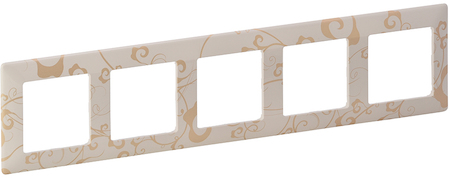 Legrand 754115 VLN-l Ампир БЕЖ Рамка 5-пост