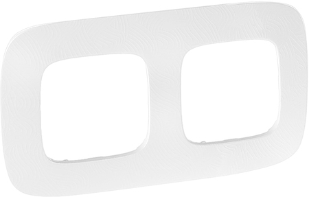 Legrand 754372 VLN-a Тиснение белое Рамка 2П