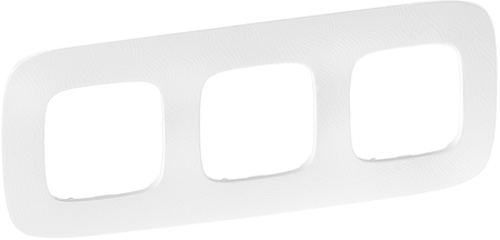 Legrand 754373 VLN-a Тиснение белое Рамка 3П