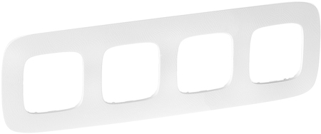 Legrand 754374 VLN-a Тиснение белое Рамка 4П