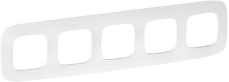 Legrand 754375 VLN-a Тиснение белое Рамка 5П