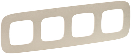Legrand 754384 VLN-a Тиснение беж Рамка 4П