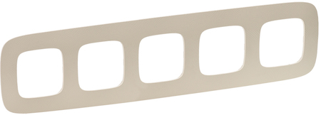 Legrand 754385 VLN-a Тиснение беж Рамка 5П