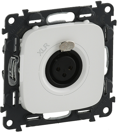 Legrand 754735 VLN-a БЕЛ Роз XLR 3-п гнездо