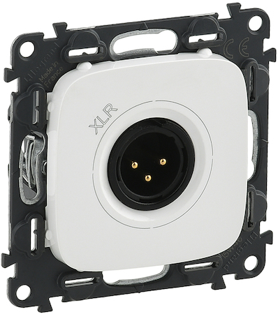 Legrand 754745 VLN-a БЕЛ Розет XLR 3-полюс